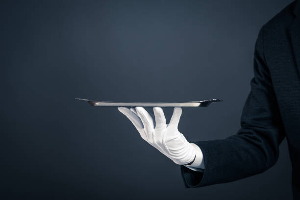 Gloves and tray